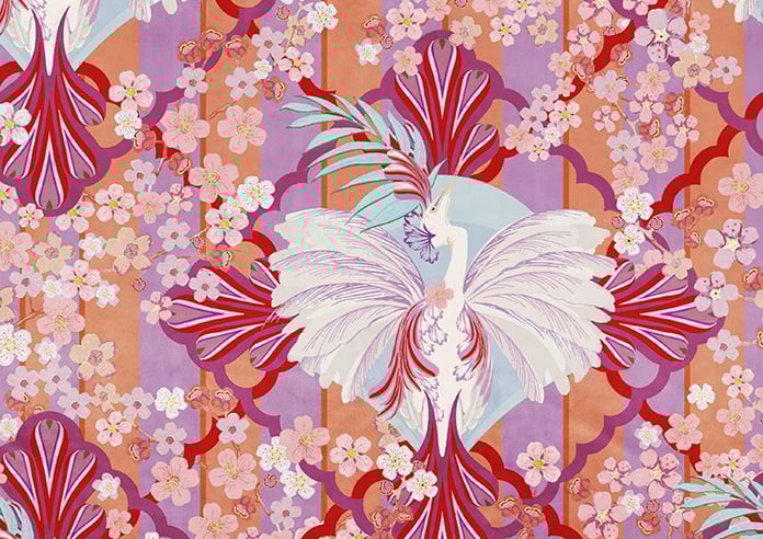 Faded Glamour, Fairground Stripe - Motorised Roman Blind - Image 7